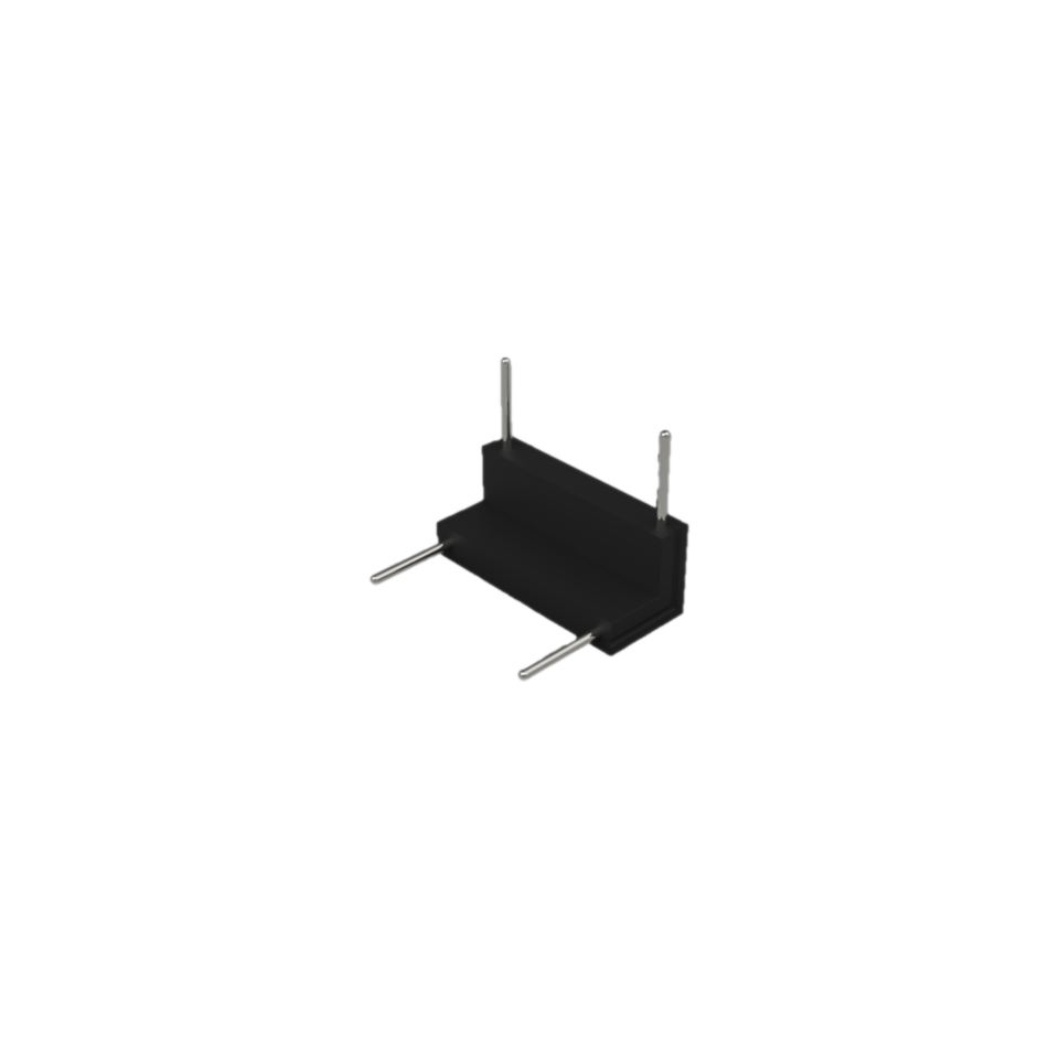 Rail Connector J-Vorm | Zwart - 5 stuks